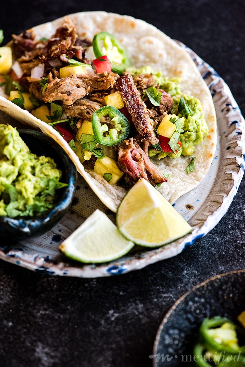 If you want the most tender, juicy taco meat with blistered, crispy edges, this smoked pork carnitas recipe delivers! It freezes & reheats beautifully, too.