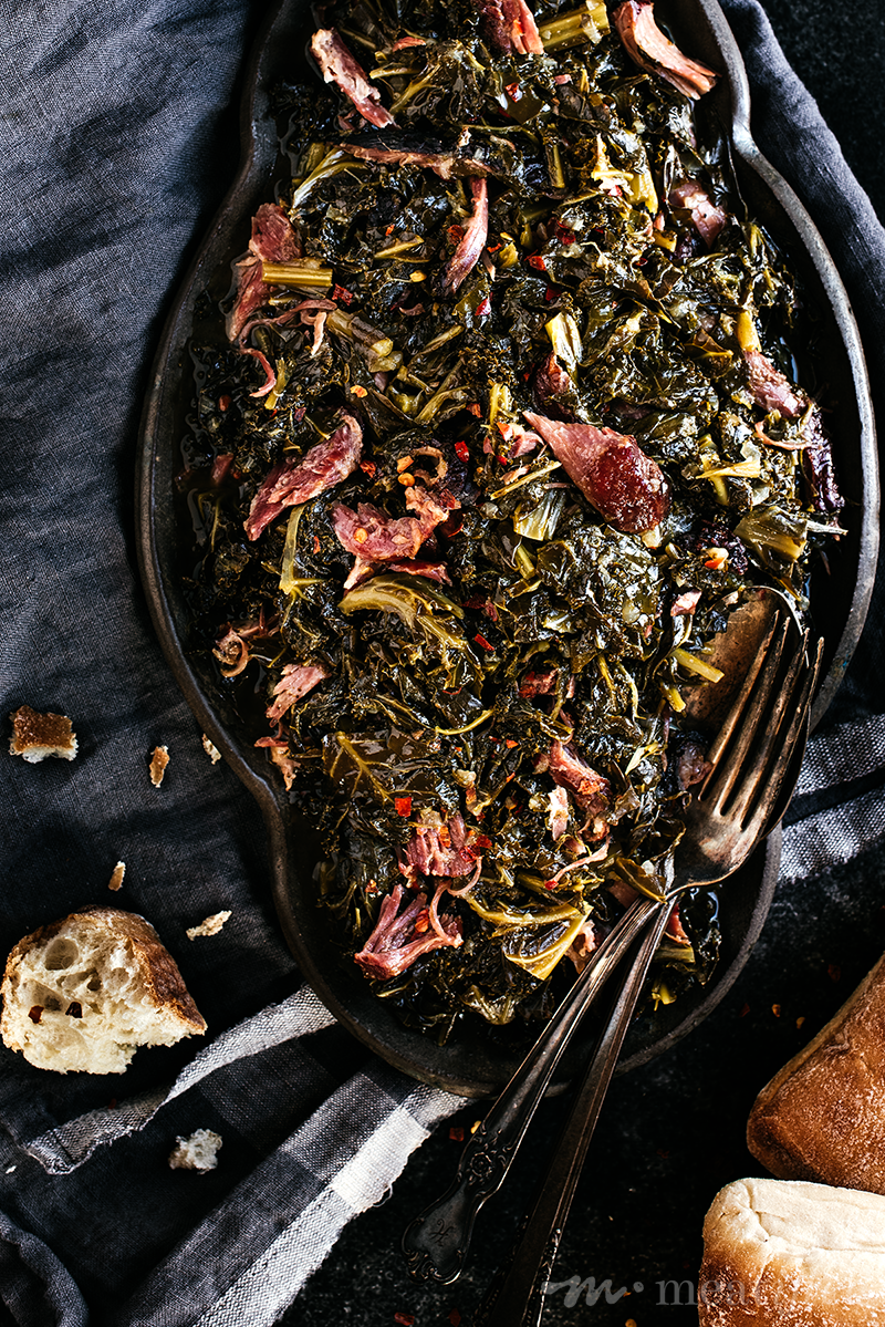These smoky Southern greens transform dark leafy greens into a silky-tender side that pairs equally well with classic BBQ or weeknight meals.